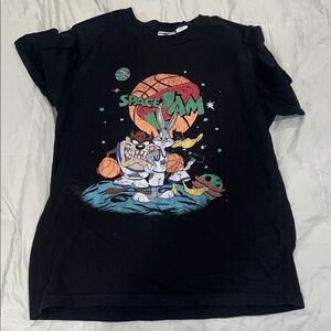 Space Jam Black Graphic Tee
